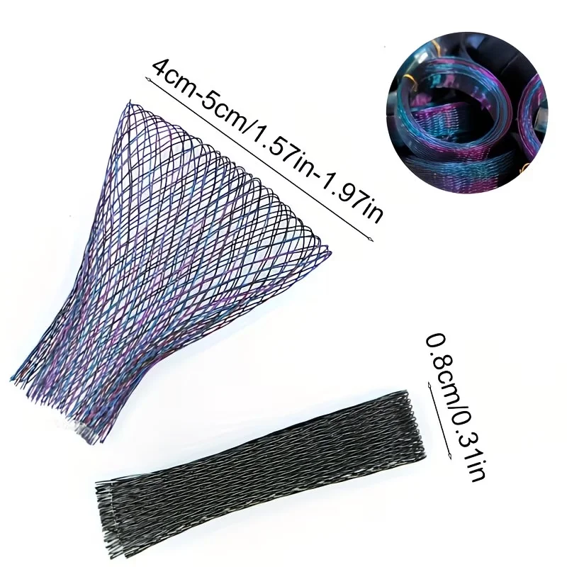 100 cm High-Strength Plated Colored Metal Wire Mesh, DIY Craft Wire for Home Decor & Art Weaving