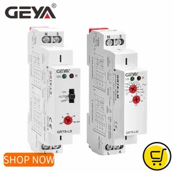 GEYA GRT8-LS/LM Staircase Switch Lighting Timer Switch 230VAC 16A used for Corridor Lighting Control 0.5-20mins Delay