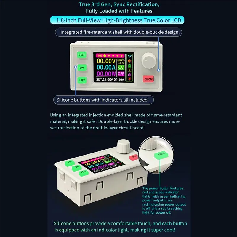 X12A-XY12522S CNC DC Buck Boost Converter 125V 2000W Laboratory Power Regulator Constant Voltage And Current Charging Module