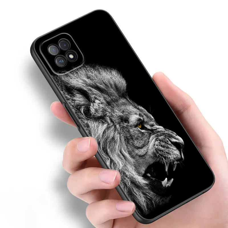 Lion Alpha Male Cub Phone Case For OPPO Reno 10 11 Pro A55 A57 A58 A72 A74 4G A54 A78 A98 5G A53 A93 2020 A15 A16 A17 A38 A76