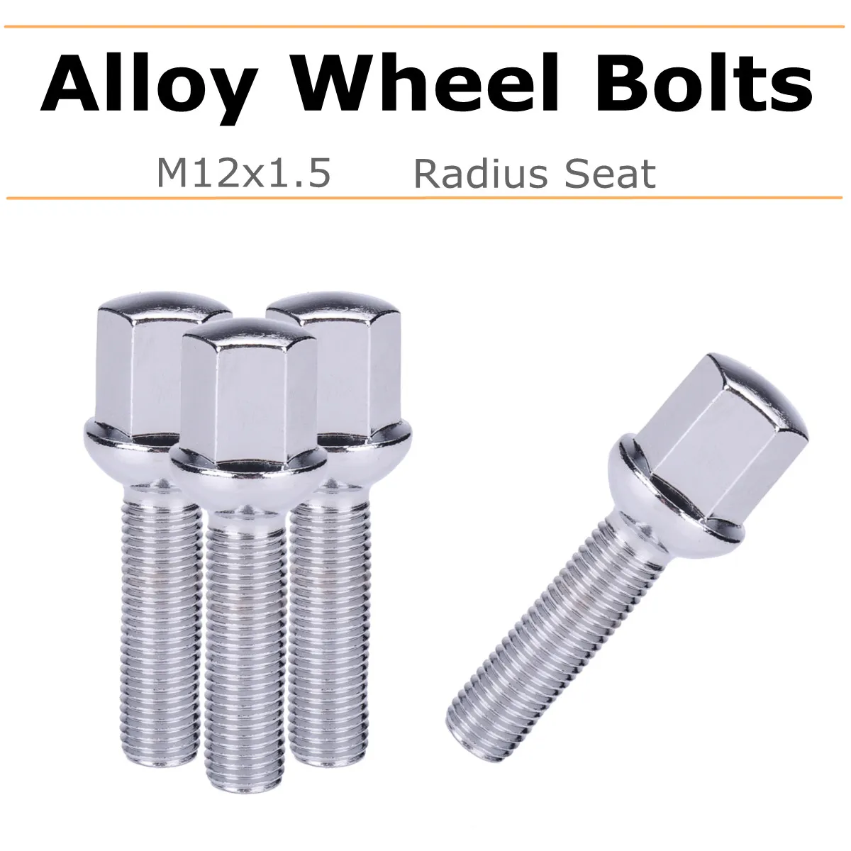 4pcs M12x1.5 Car Wheel Bolts Tire Lug Nuts Alloy Screw 40mm Length For Mercedes/Benz CLK W209 1992-2009