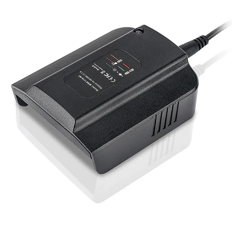 شاحن بديل لبطارية الليثيوم المحمولة متوافق مع بطاريات ميلووكي 14.4-18 فولت محول شاحن بطارية الليثيوم