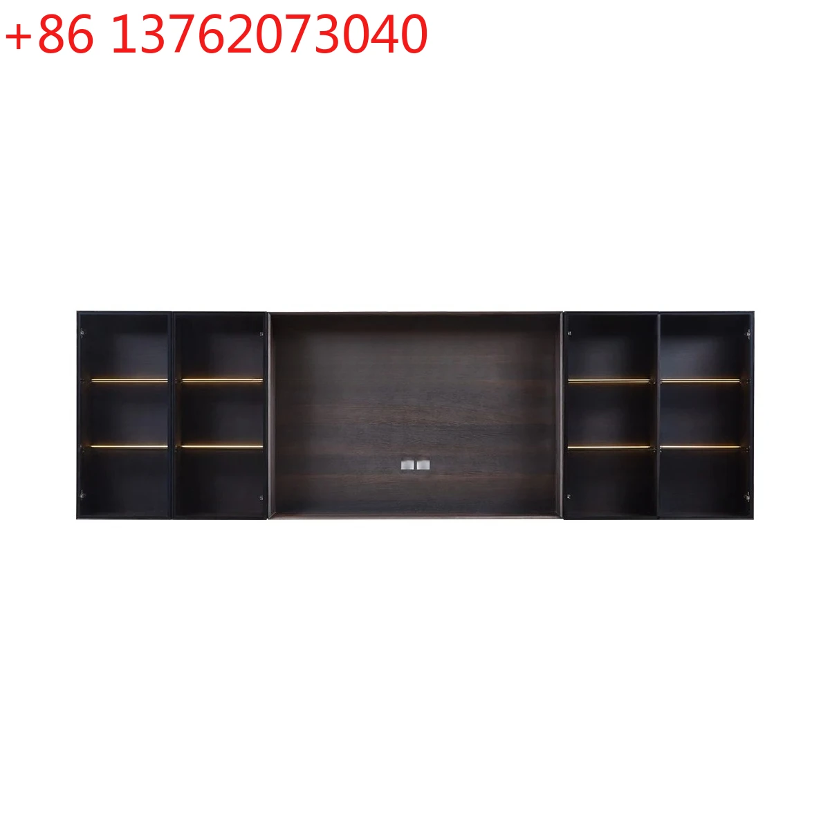 

Italian modern living room wall-mounted floor cabinet, Nordic very simple solid wood TV cabinet combination