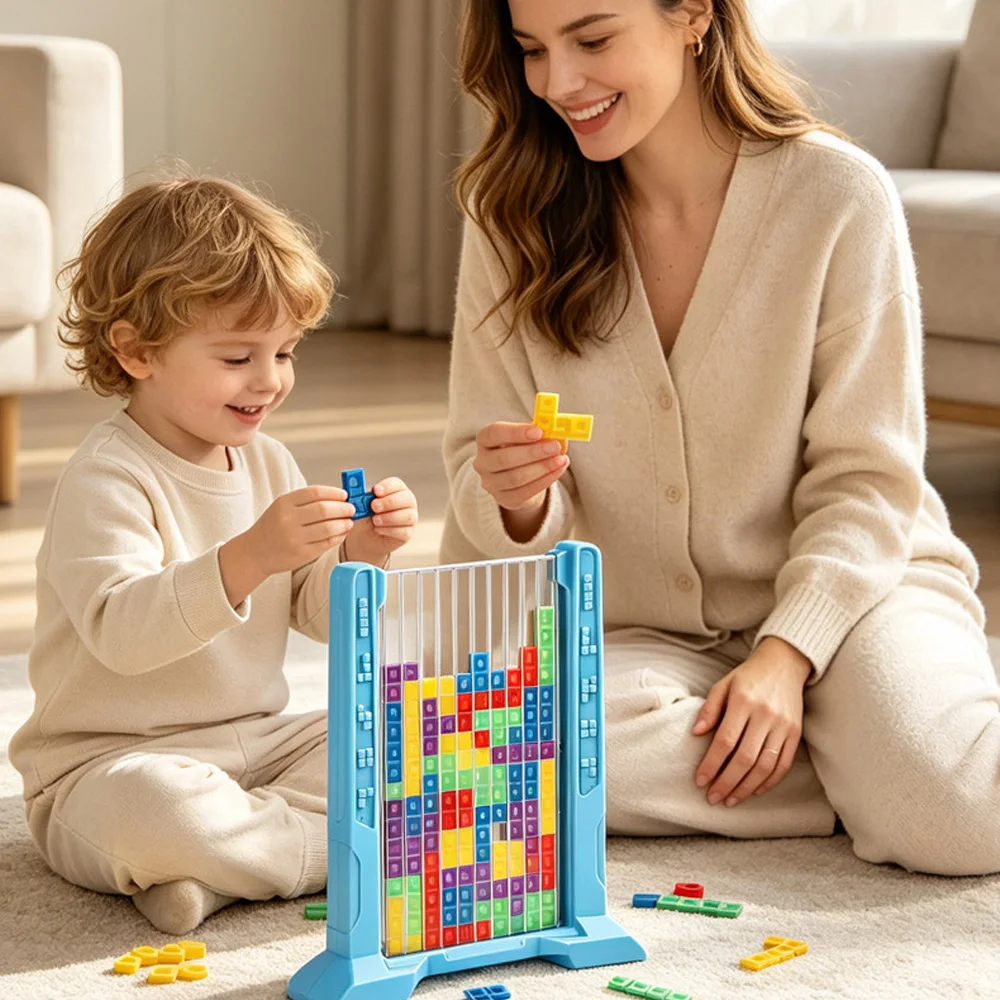 Tetris Toy Mutated Square Random Box Blocks Puzzle Board Game Intelligence Toys Gift Early Education Toys