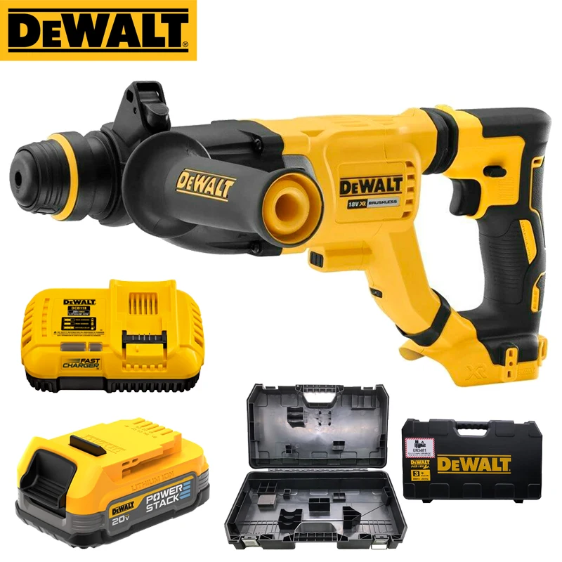 

DEWALT DCH263 DCBP034 Rotary Hammer 20V 1.7Ah POWERSTACK Battery Sets SDS Plus Punching Holes Drill Walls Power Tool