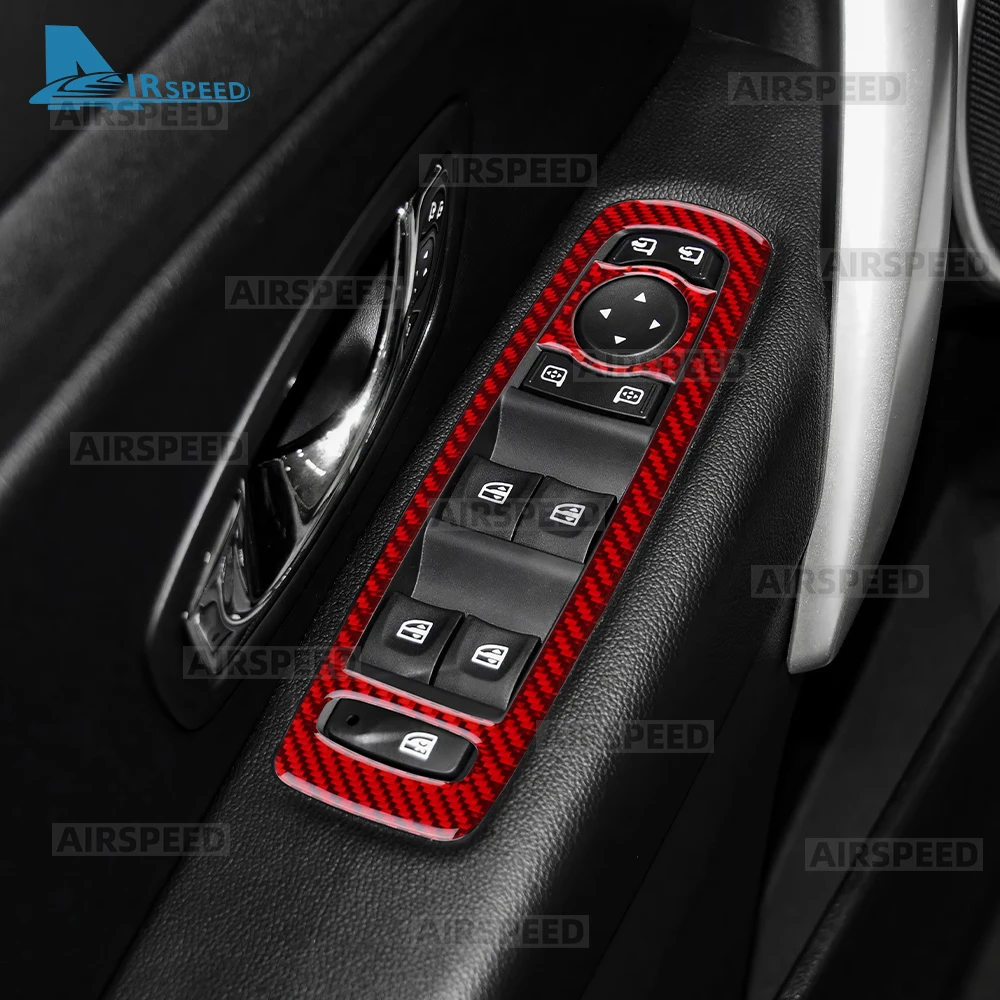 Real Soft Carbon Fiber Sticker For Renault Fluence 2009 2010 2011 2012 2013 2014 LHD Car Window Lift Button Frame Accessories - Image 4