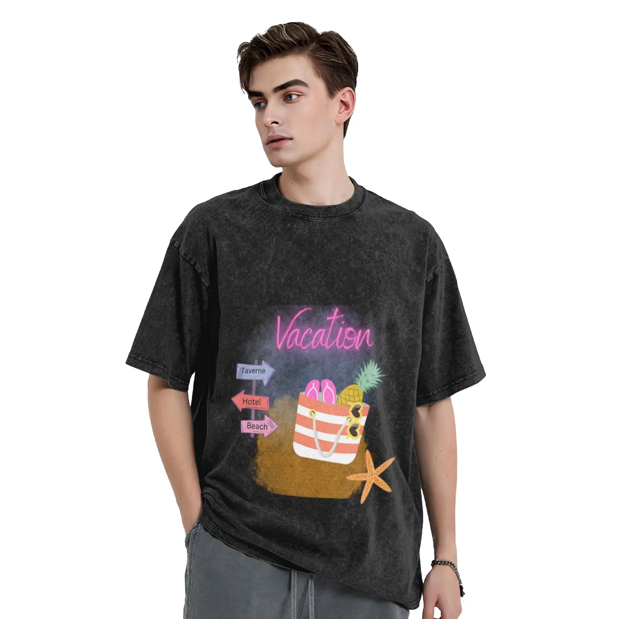 Vacation  the best time of the year Classic Stylish A Vintage Oversized Cotton Unisex T-Shirts