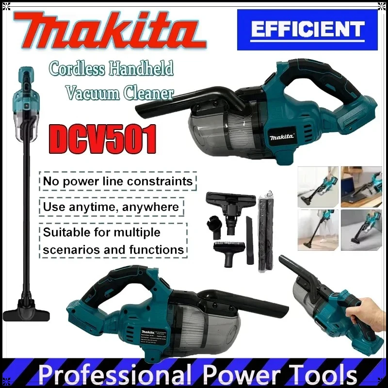 

Makita Cordless Electric Vacuum Cleaner LED Portable Household Industrial Construction Cleaning For Makita 18V Battery