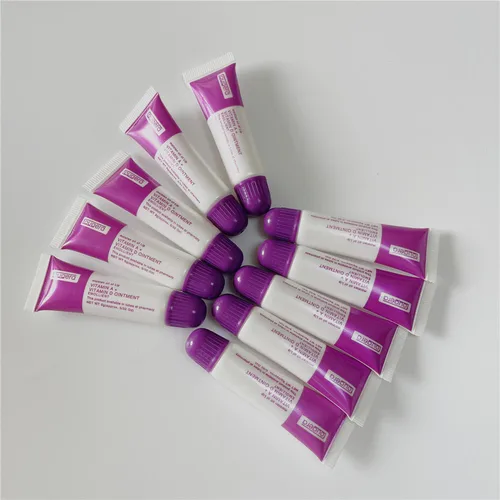Crema reparadora de tatuajes morada, vitamina A D, curación de la piel, anticicatrices, cuidado posterior de cejas y labios