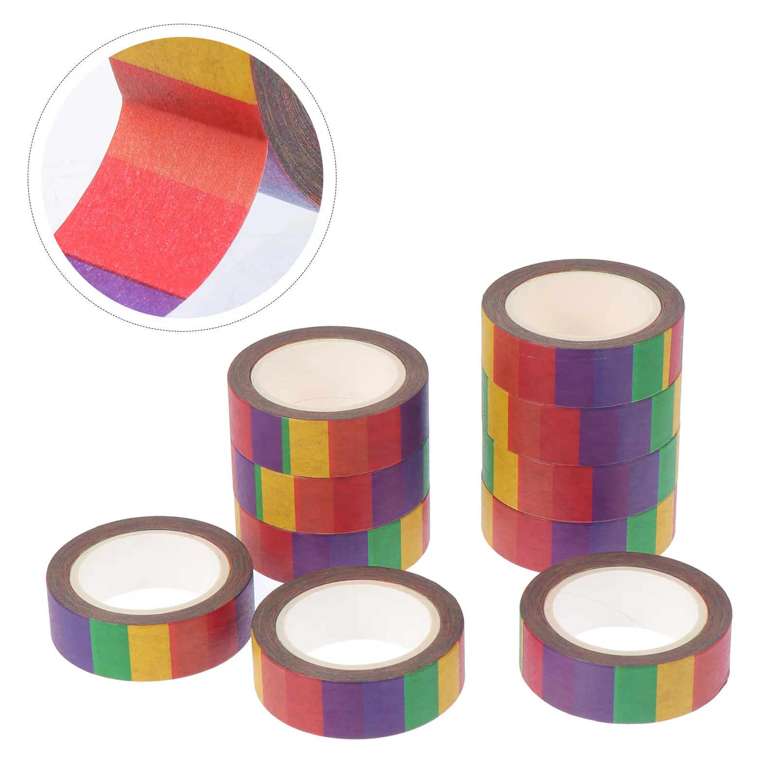 10-rolls-rainbow-washi-tapes-diy-art-crafts-decorative-paper-tape-for-scrapbook-journal-planner-calendar-book-refrigerator