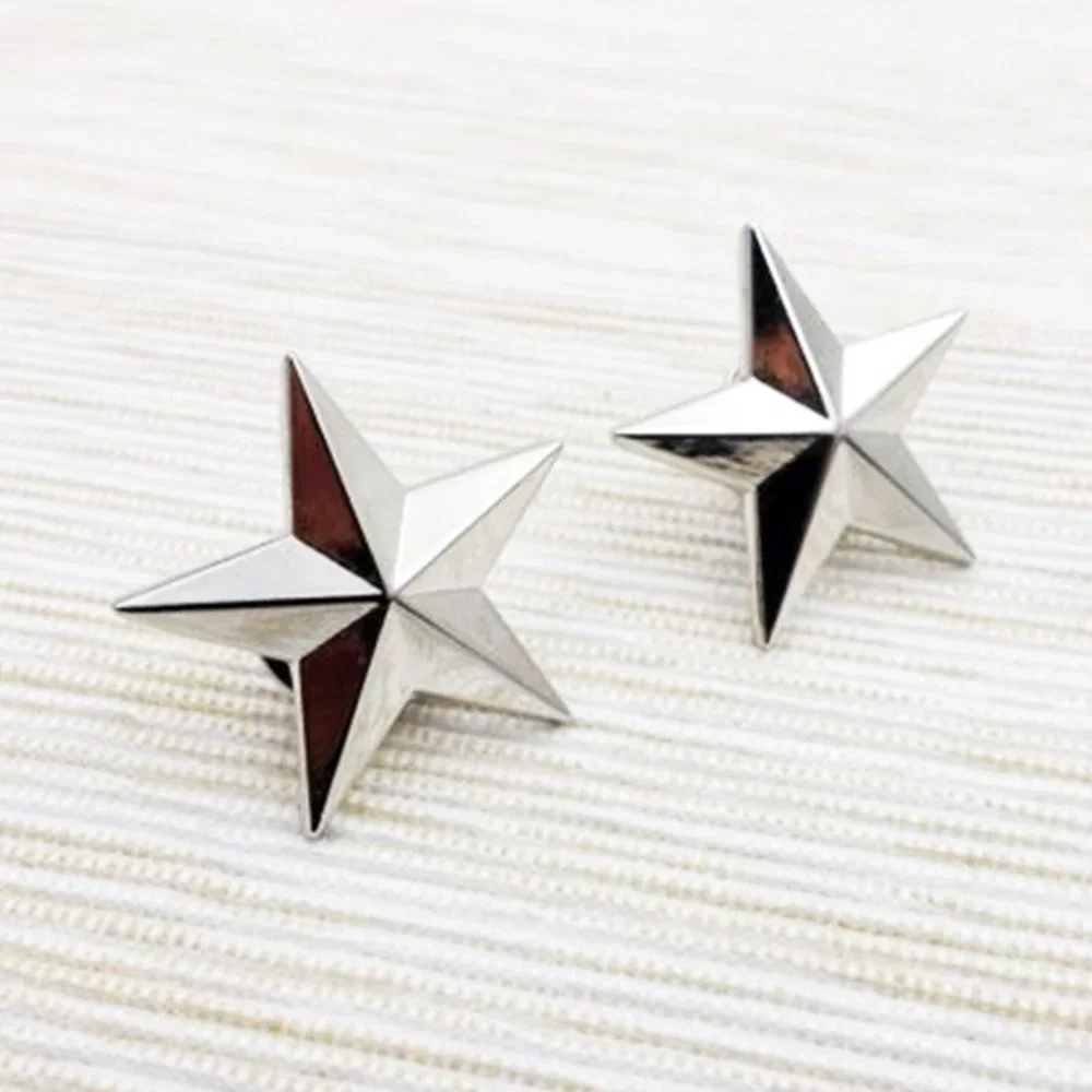 PAIR WW2 US ONE STAR BADGE ARMY BRIGADIER GENERAL RANK MEDAL INSIGNIA PIN