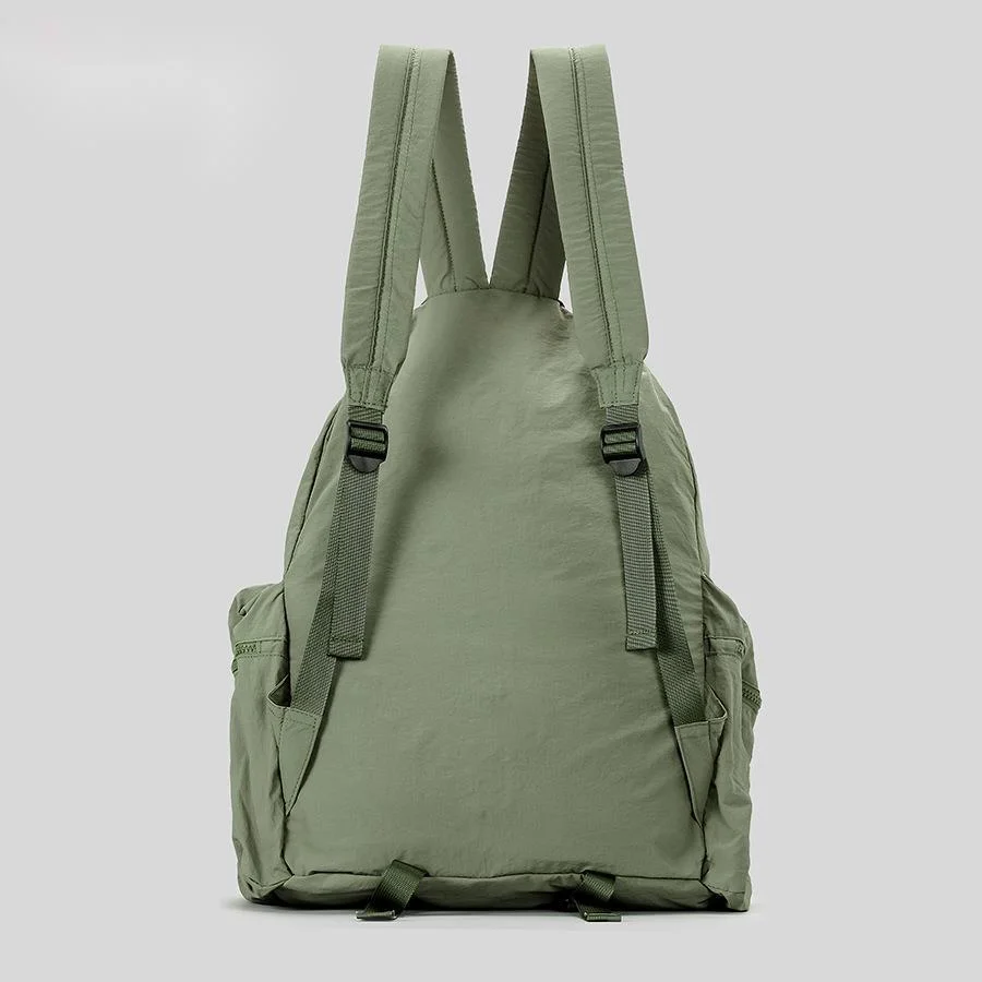 Backpack, Drawstring School Bag Large Capacity Drawstring Student Leisure Backpack Women's Lightweight Travel Nylon Backpack. Very Light And Practical_voghion.com