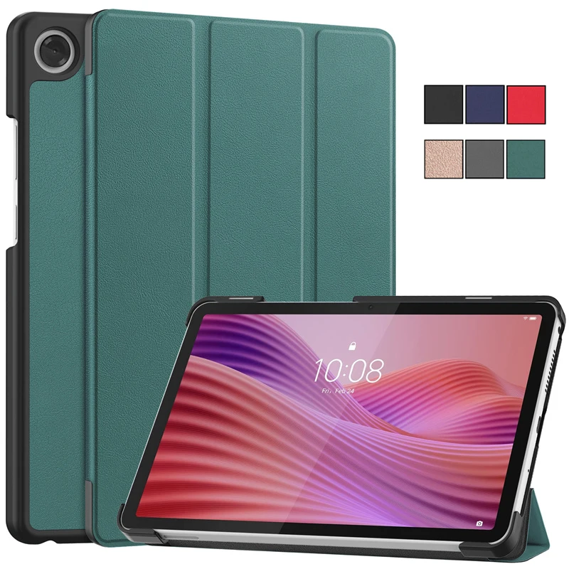 

For Lenovo Tab One 8.7 inch 2025 Case Tri-Fold Leather Magnetic Hard Smart Cover For Lenovo Tab K9 Case TB305XU TB305FU 8.7"