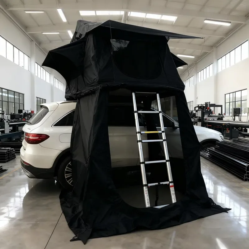 Factory Wholesale Soft Shell Rooftop Tent With Annex Room Waterproof SUV Car Roof Top Tent for Outdoor Camping Overland