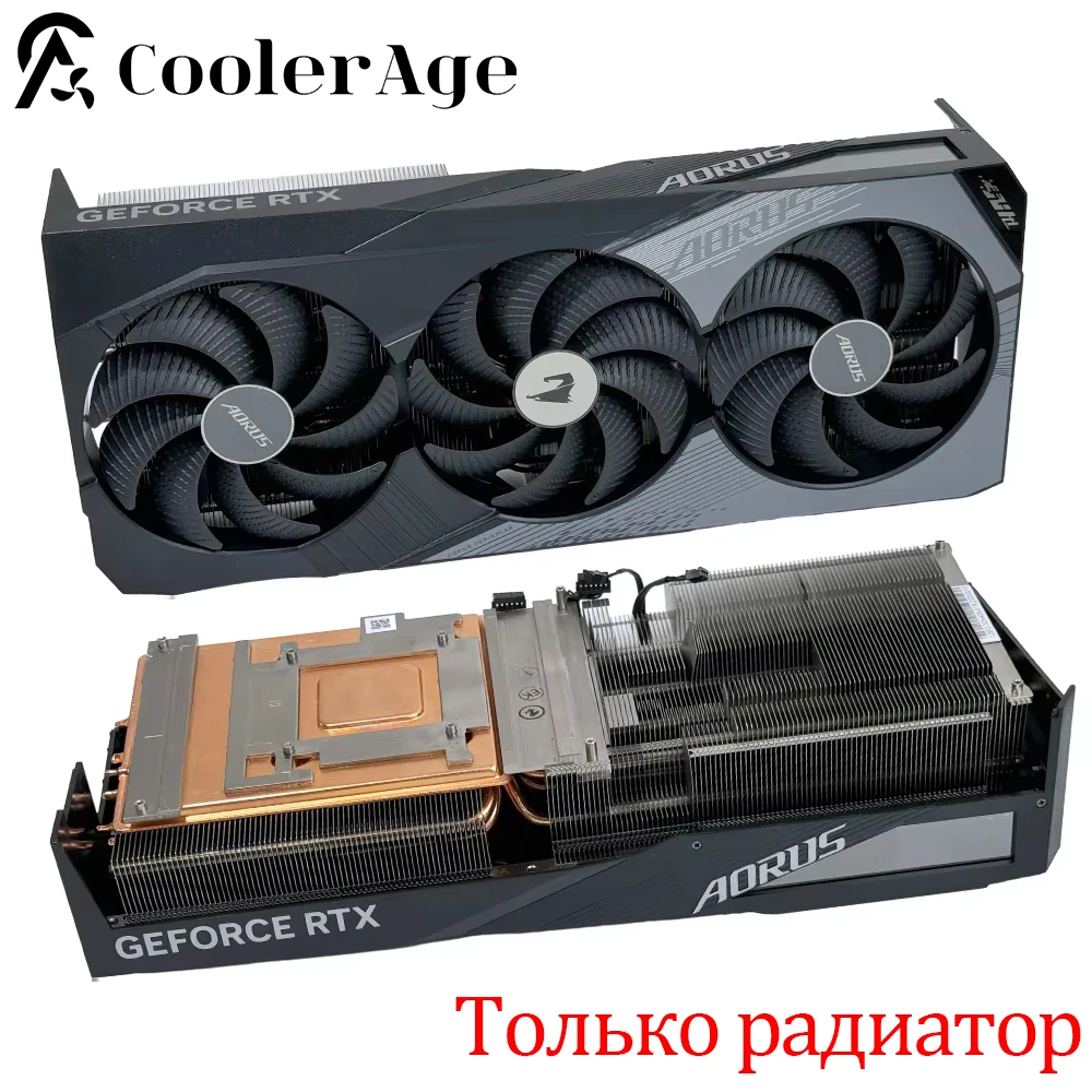 

R​TX4090 Video Card Heatsink For Gigabyte AORUS GeForce RTX 4090 Graphics Card Replacement Heat Sink
