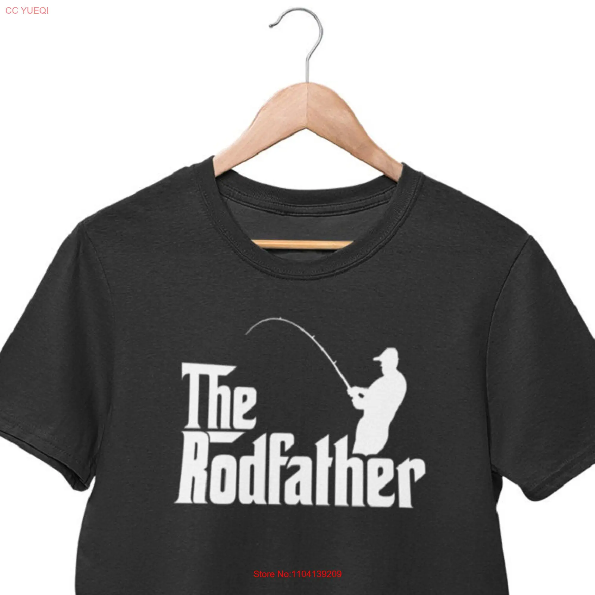 Rodfather 남성용 낚시 티셔츠, 재미있는 어부 아버지, 항상 아빠, 할머니, 남편, 아들, 형제