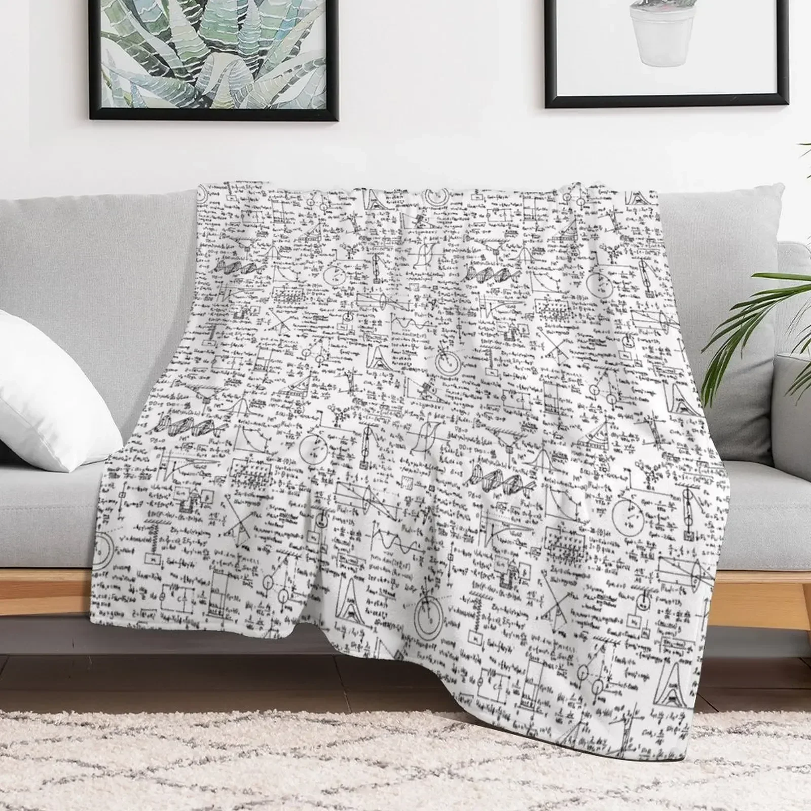 

Physics Equations Throw Blanket bed plaid Luxury Designer halloween Blankets