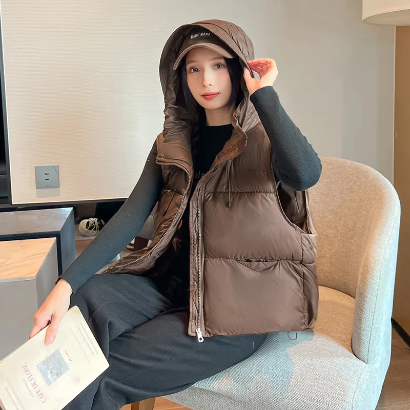 

Stand Collar Vest Lightweight Bubble Quilted Vests Womens Puffer Vest Sleeveless Puffy Cropped Vests