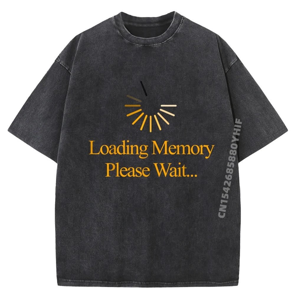 

Загрузка памяти, компьютер, забытая шутка, уличная одежда в стиле хип-хоп, футболка унисекс с графическим рисунком, стираная одежда большого размера