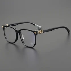 2025New Acetate Glasses Frame Men's and Women's Fashionable Square High Quality Optical Prescription Anti Blue Light Glasses