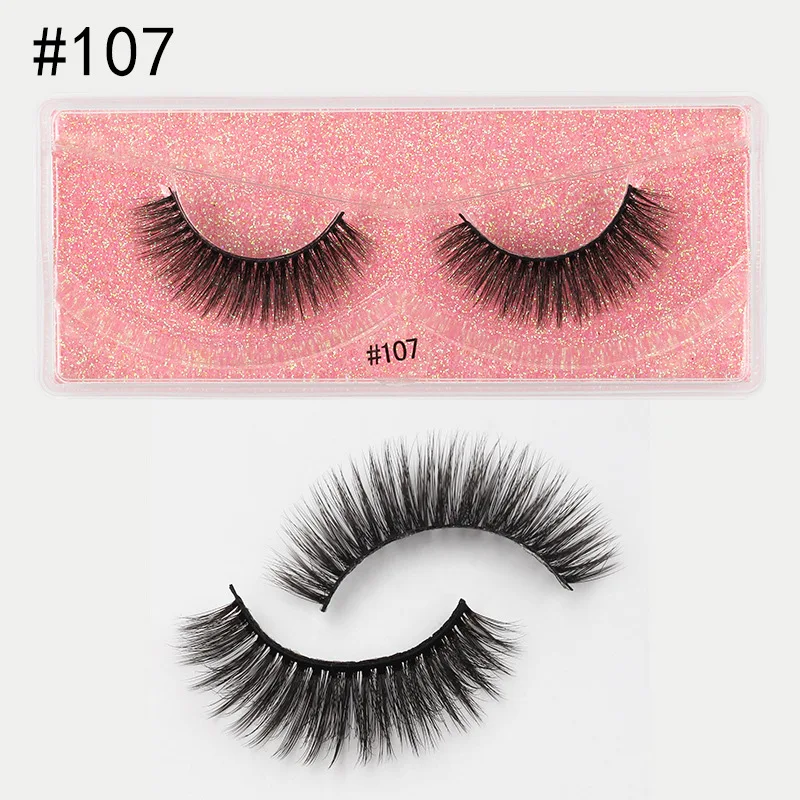 2/4/6PAIRS Handmade 100% Cruelty-free Popular Comfortable Vegan High-quality Sustainable Reusable False Lashes For Everyday Use