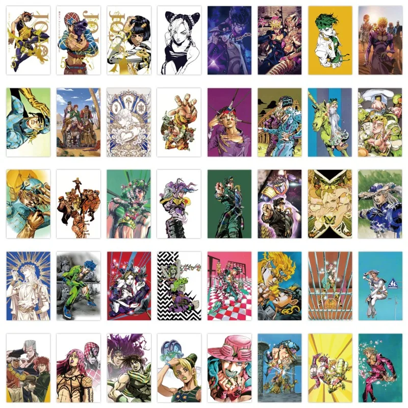 80Pcs Cartoon JOJO Bizarre Adventure Anime Stickers for Journal Decoration DIY Stationery Phone Notebook Stickers