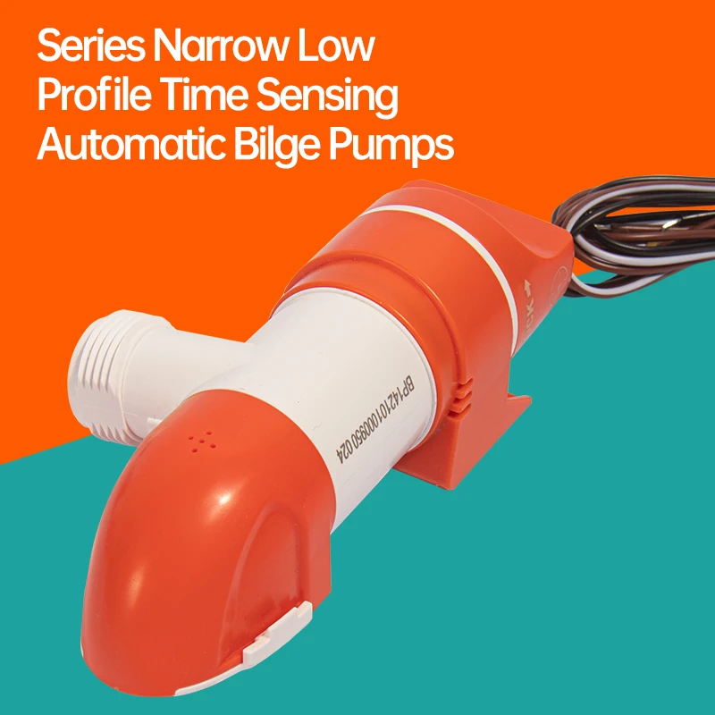 Seaflo เรือปั๊มน้ําเรือยอชท์แคบแนวนอนปั๊มท้องเรืออัตโนมัติปั๊มดูดเหนี่ยวนําระบายน้ํา DC 12V24V