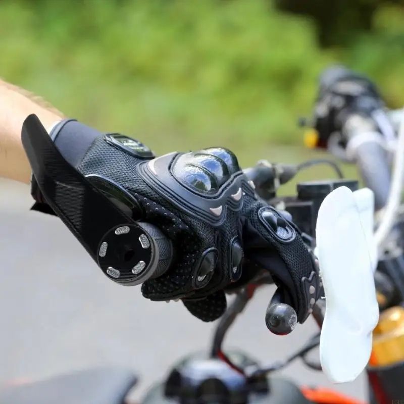 

D5BE Enhanced Friction Handlebar Guards for Motorcycles with Nonslip Surfaces for Wet Conditions and Improved Control