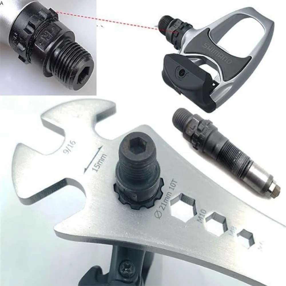 Extra Langer Fahrradpedal-Schlüssel 320mm Fahrradpedal-Entfernungswerkzeug Multifunktionaler 15mm 9/16 Zoll MTB Pedal-Abzieher – Detail 5