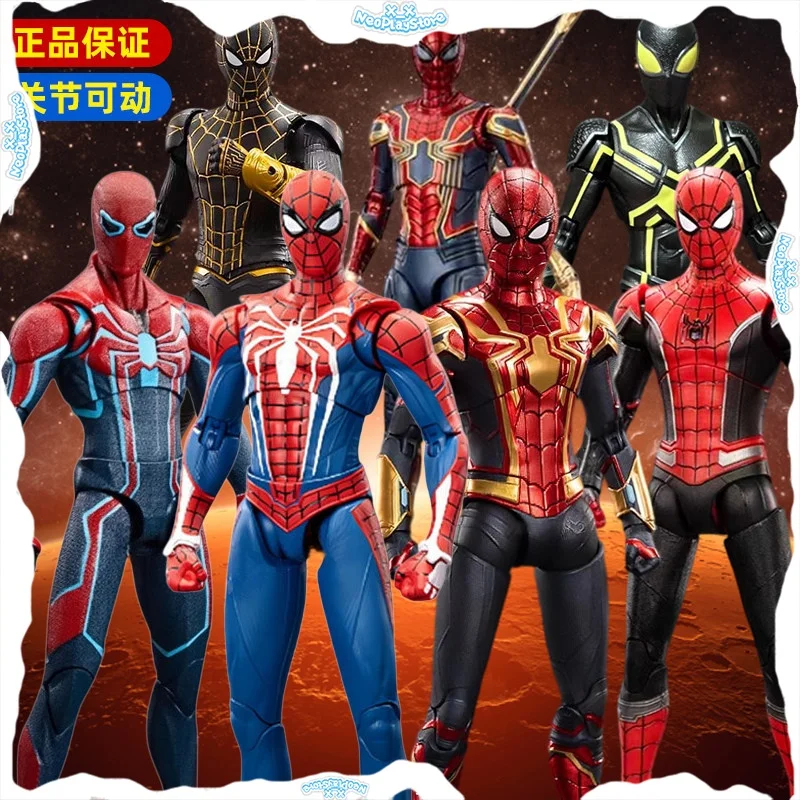 Figura de Acción Original ZD Toys Spider-Man 4 Fresh Start, Peter Parker con Traje Mejorado, Articulaciones Móviles, Coleccionable, Regalo
