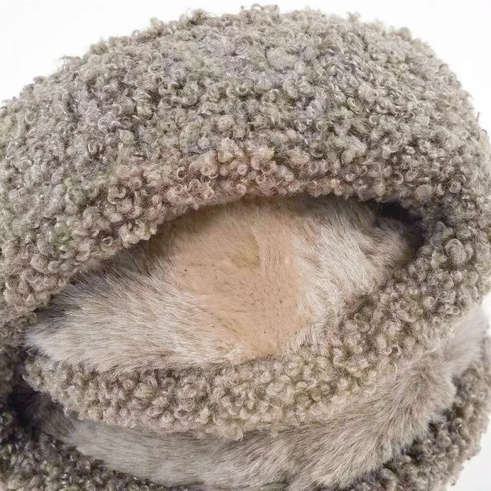 Mens Winter Ear Warmers Plush Thickened Ear Muffs Outdoor Riding Cold Proof Gear Foldable Soft Comfortable Protective Headwear