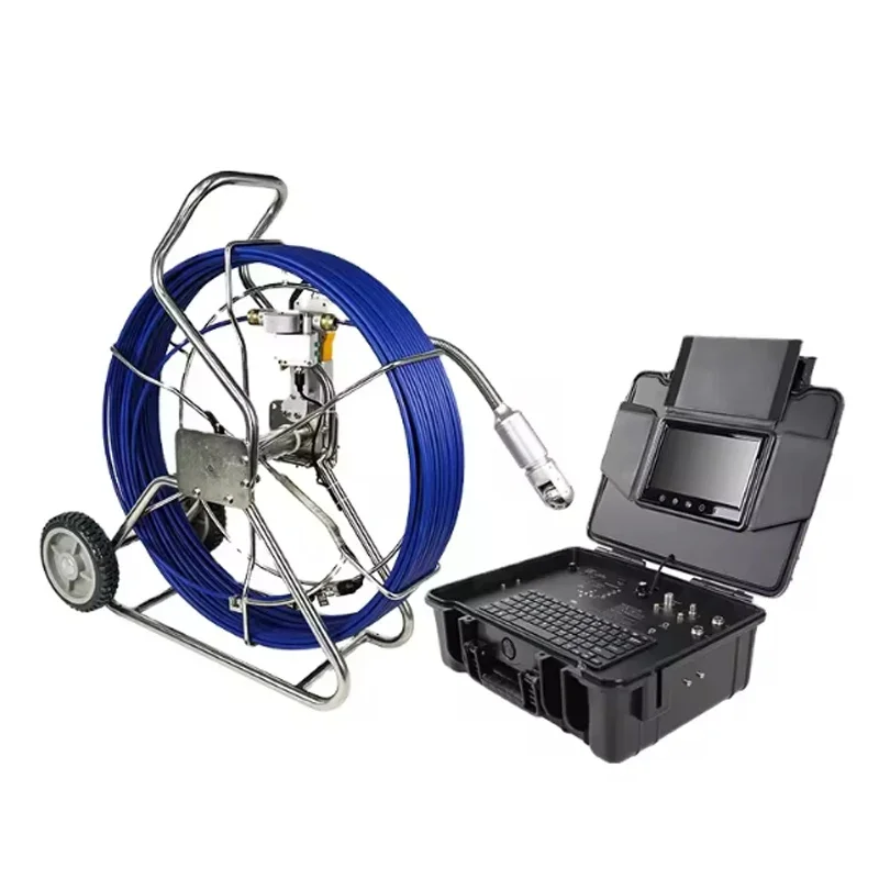 

38MM Head 9 Inch Invigilator Sewer Pipe Inspection Camcorder 50M Cable Underground Pipe Tester Borescope With 512hz Locator
