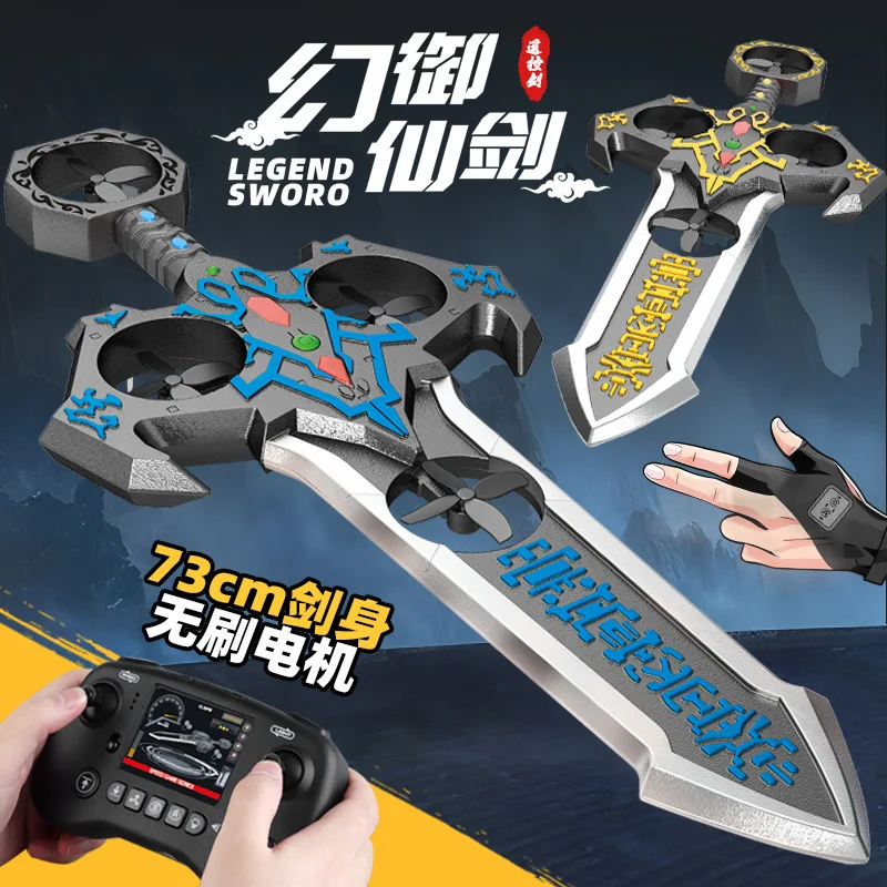 

2025 Cool Remote Controlled Flying Sword Drone Aircraft Light Height Children'S Toy Remote Control Airplane Fixed Wing Toy