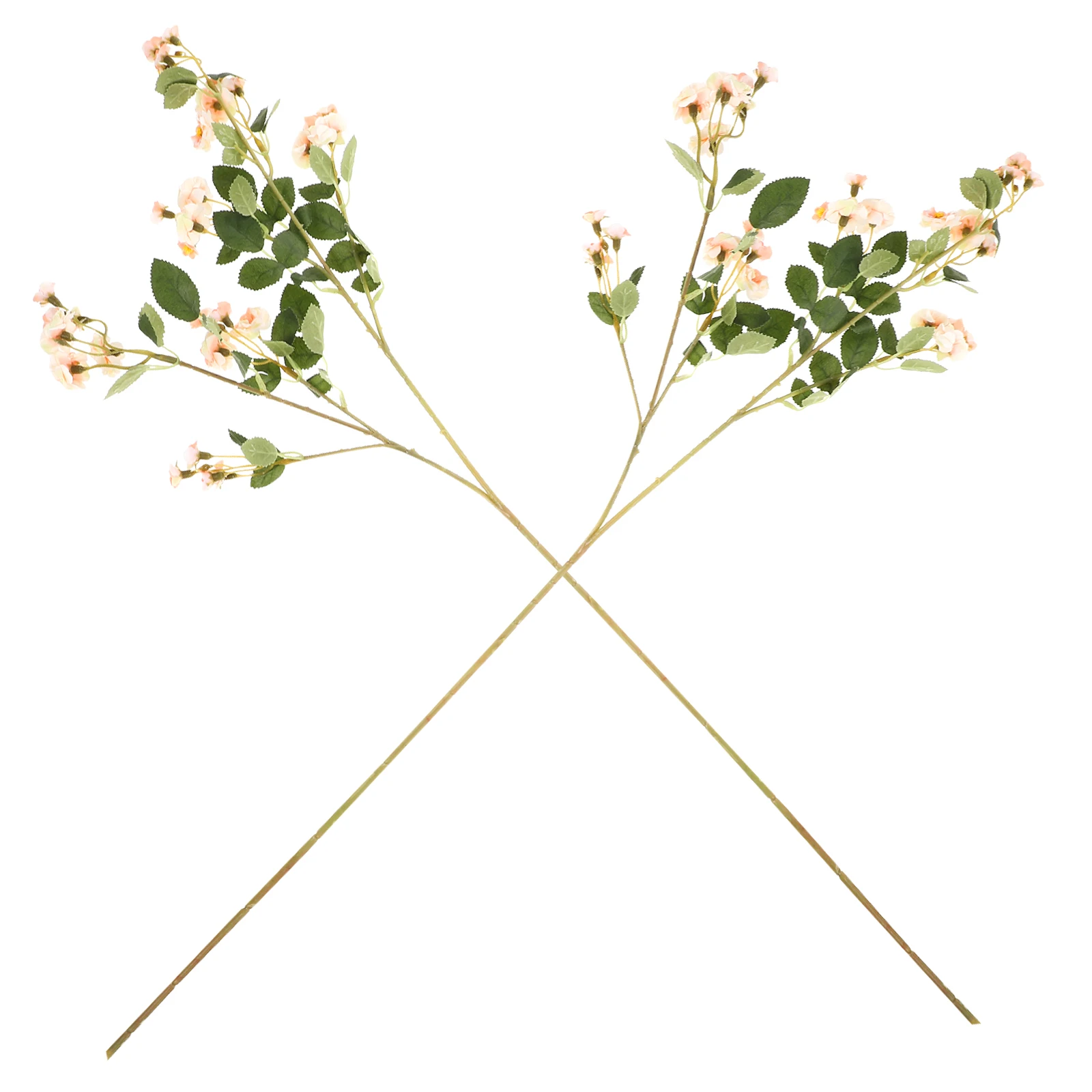 

2pcs Artificial Flower Stems Realistic Simulation Decoration For Home Wedding Diy Flowers Festival Fake Flower Bunch