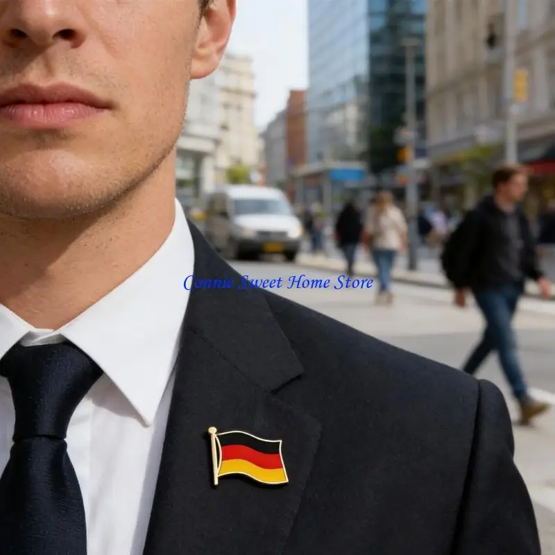 LXAF Sophisticated Country Themed Badges With Secure Clasp Craft Of Corrosions Resistant Alloy Materials