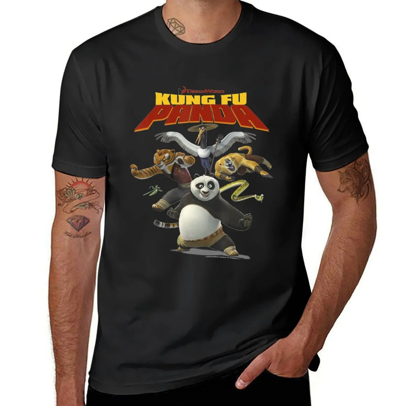 

Kung Fu Bear Group Shot Action Portrait T-Shirt blacks animal prinfor boys sublime anime mens plain t shirts