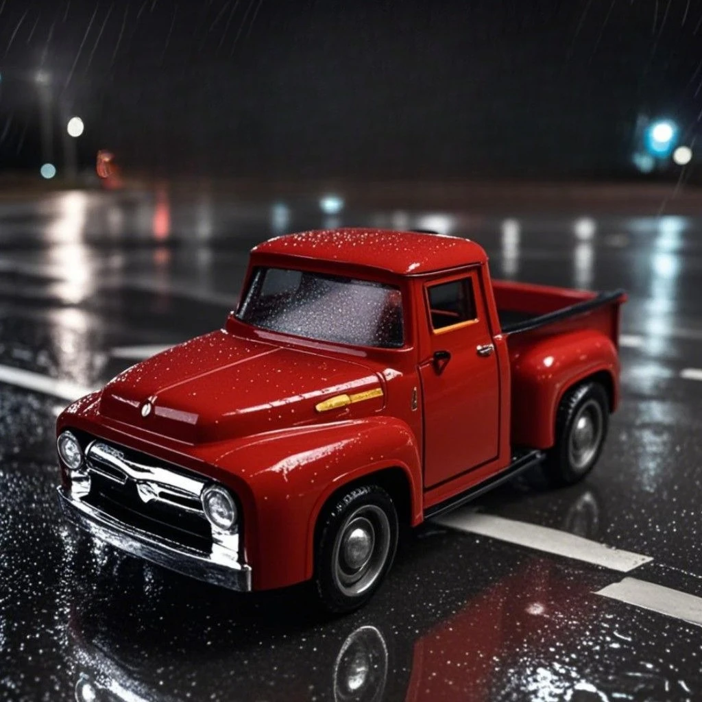 1:36 レッド合金小型ピックアップトラック子供用シミュレーションピックアップモデルおもちゃ/コレクタブル装飾ギフト/迅速な配達