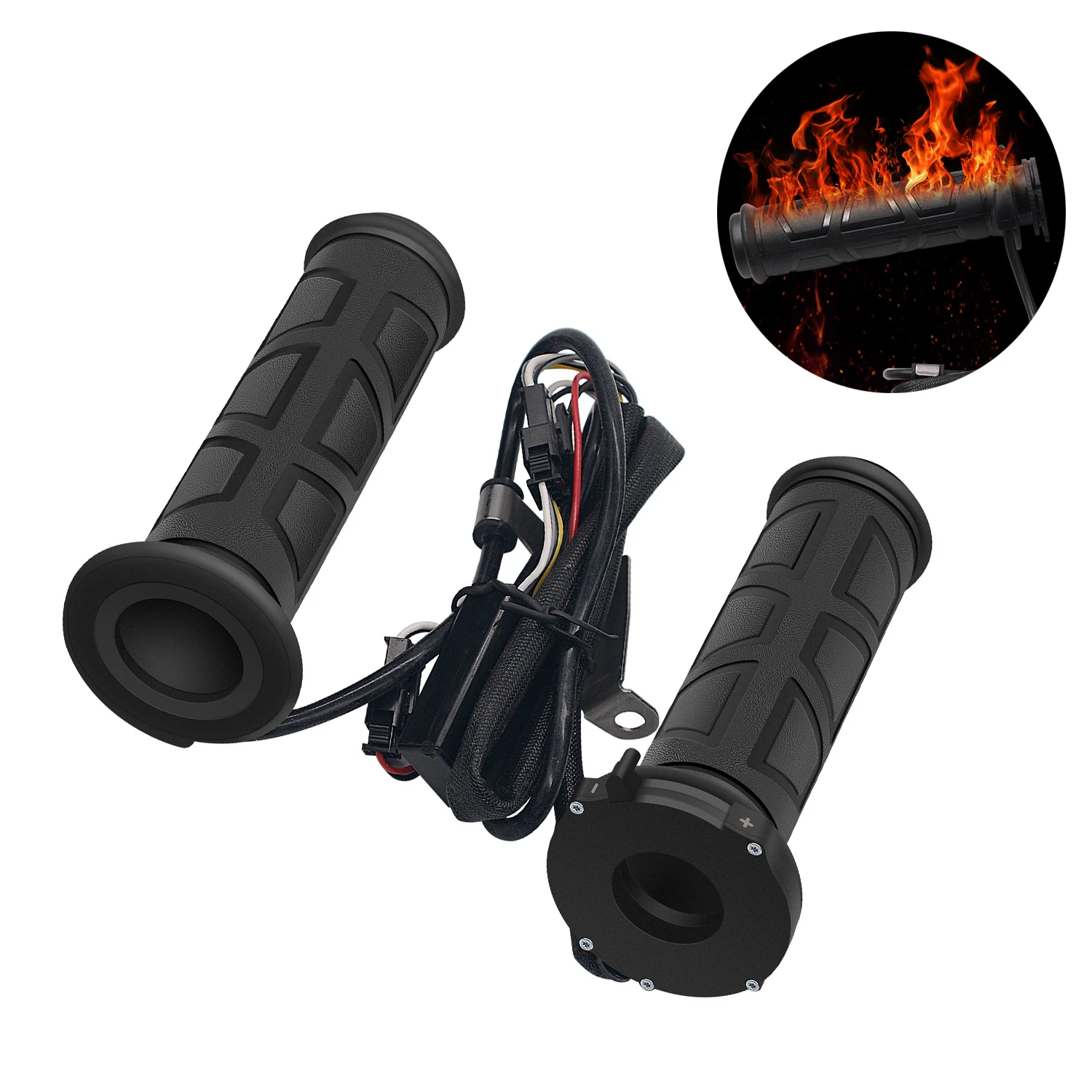 

Универсальные мотоциклетные ручки с подогревом, регулируемая температура, горячая ручка 12 В, электрический обогреватель, руль, аксессуары для двигателя