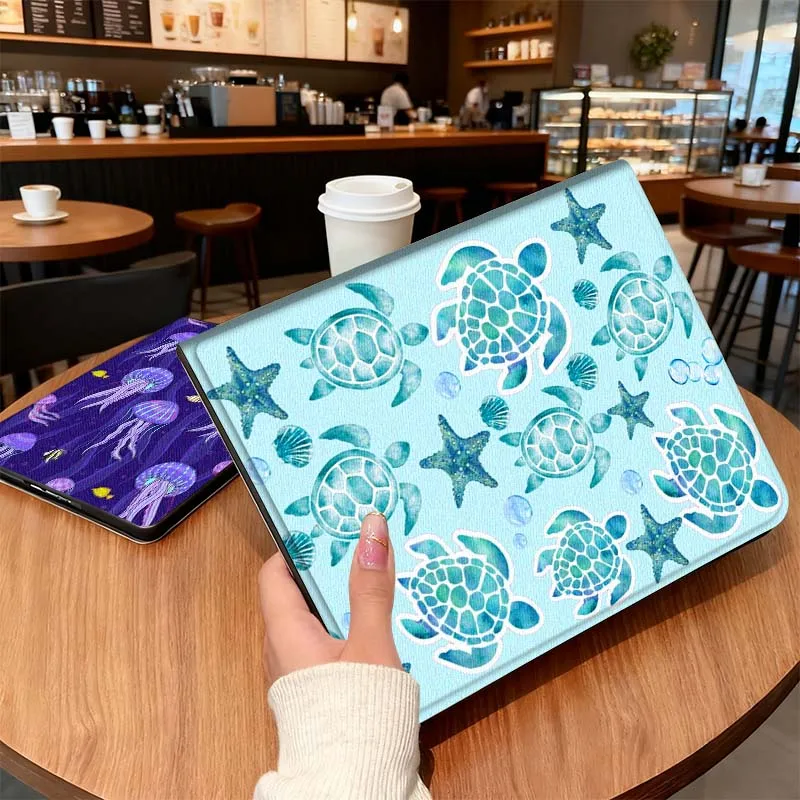 

Anime Fish Jellyfish Design For iPad Pro Air 5th 6th 7th 13 M3 M4 M5 12.9 13.3 inch 2017 2022 2024 2025 Tablet Case