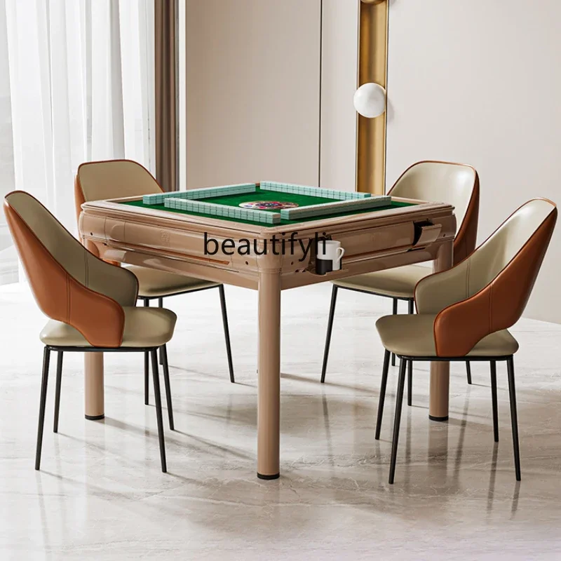 

High-End Mahjong Machine Automatic Mute Heating Household Dining Table Intelligent Mahjong Table