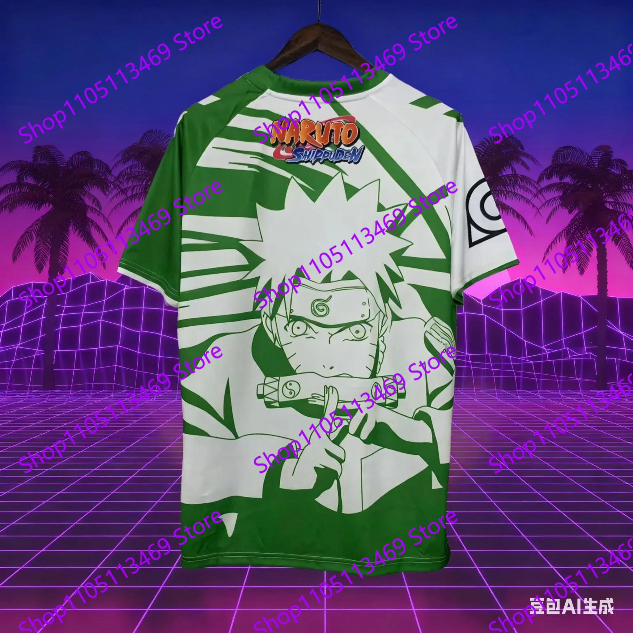 Camiseta de Anime de dibujos animados de Naruto, camiseta deportiva de ocio para hombres y mujeres, camiseta Royal Betis, impresión 3D para niños y adultos