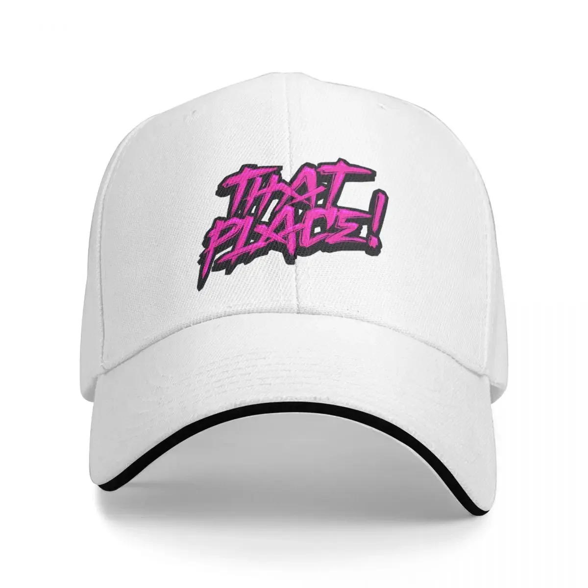 

That Place Pink Baseball Cap Thermal Visor Fashion Beach Beach Bag Beach Hat For Women Men'S