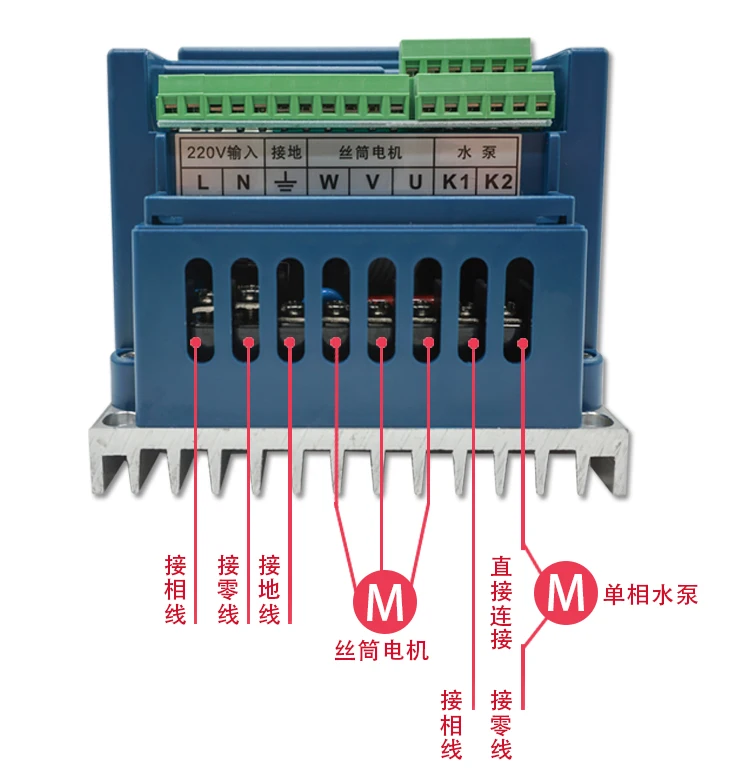 EDM Inverter With Remote Control 220V 0.75KW 0-400HZ PWM for Medium Speed High Speed Wire Cutting Machine AX2-0750X, 2PH22/3PH22