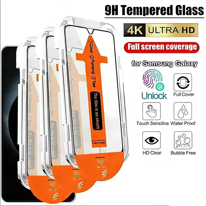 

Защитное стекло для iPhone 16 17 Pro Max, X XS XR 11 12 13 14 15 Plus, 17 Air Glass, с автоматической установкой без пыли