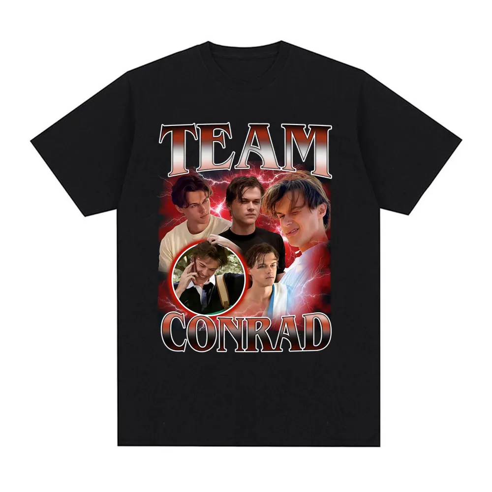 فريق كونراد أبناء الشاطئ خمر الجرافيك تي شيرت ملابس للرجال موضة القوطية تي شيرت رجل القطن عادية كم قصير تي شيرت #4