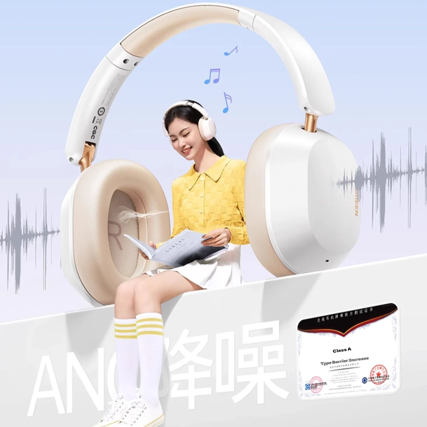 جديد UGREEN HiTune Max5c سماعات بلوتوث لاسلكية مخصصة إلغاء الضوضاء النشطة مرحبا الدقة الصوت سماعة الرأس