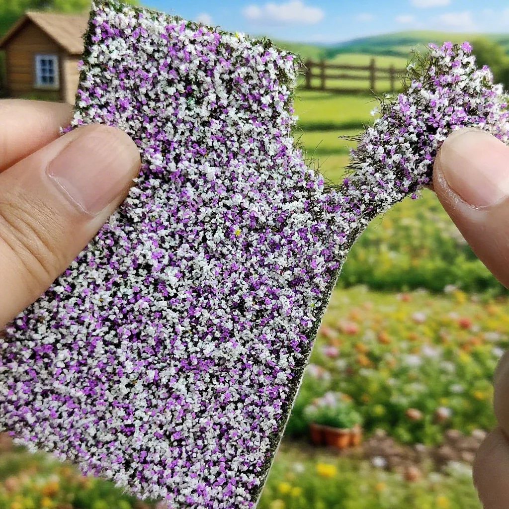 10mm Hand Tear Flower Tufts Model Making Materials Mini Flower Clusters DIY Building Sand Table Garden Scene Railway Layout Kits