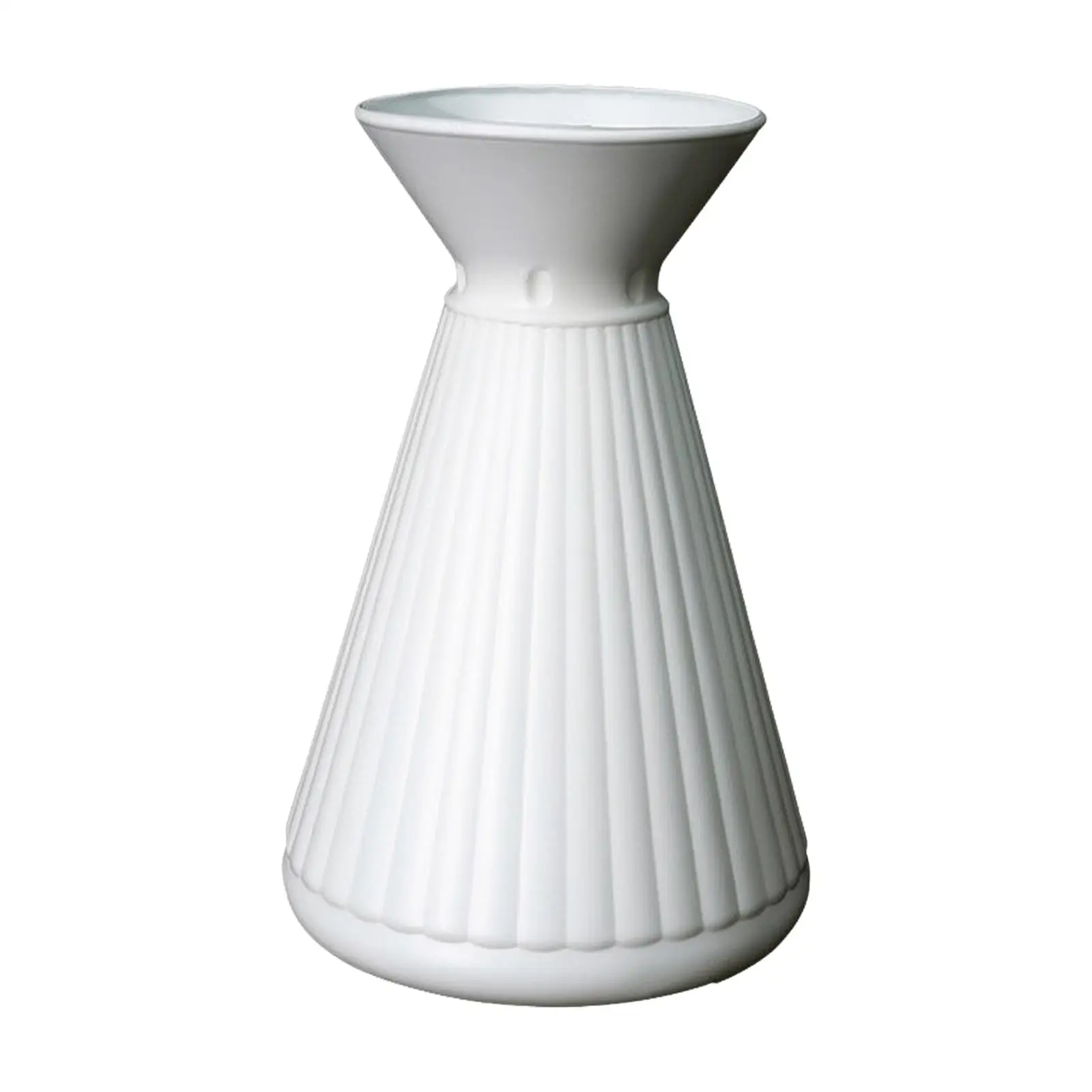 Classic Tapered Vase for Fresh or Faux Stems with Textured Finish for Event Table Styling