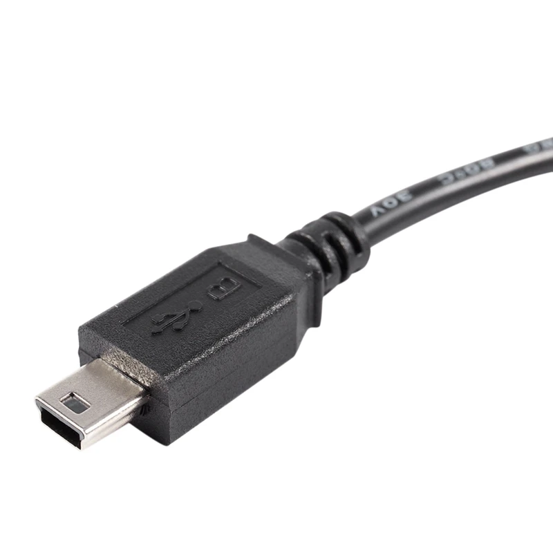 ذكر إلى أنثى تمديد كابل الحبل ، USB صغير B ، 5Pin ، أسود ، 3X ، 1.5m