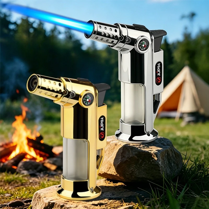 Camping Cooking Torch - Navulbare butaangas aansteker met kompas, winddichte